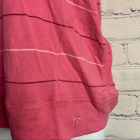 SO Pink Striped Hooded Short Sleeve Top - Picture 3 of 10
